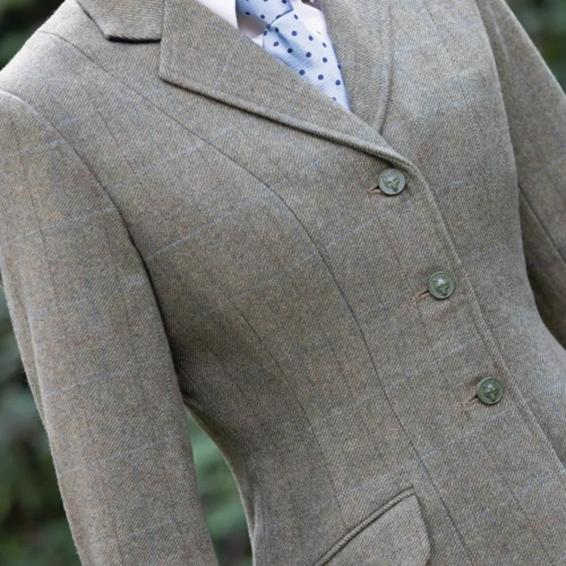 Equetech Ladies Thornborough Classic Tweed Riding Jacket-1